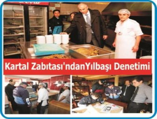 Kartal Zabıtasından Yılbaşı Denetimi